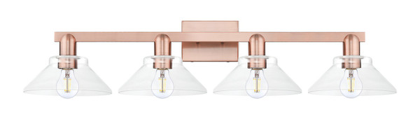 Innovations - 716-4W-AC-G132 - Four Light Bath Vanity - Arcadia - Antique Copper