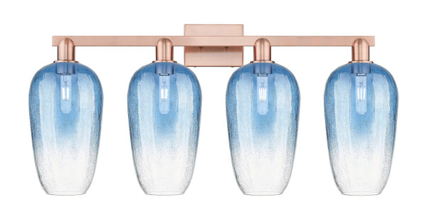 Innovations - 716-4W-AC-G484-7SB - Four Light Bath Vanity - Arcadia - Antique Copper
