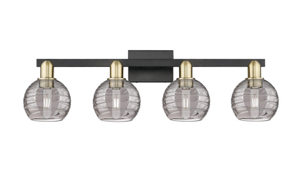 Innovations - 716-4W-BAB-G1213-6SM - Four Light Bath Vanity - Arcadia - Black Antique Brass