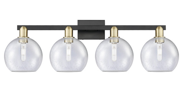 Innovations - 716-4W-BAB-G124-8 - Four Light Bath Vanity - Arcadia - Black Antique Brass