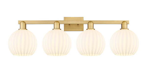 Innovations - 716-4W-BB-G1217-8WV - Four Light Bath Vanity - Arcadia - Brushed Brass