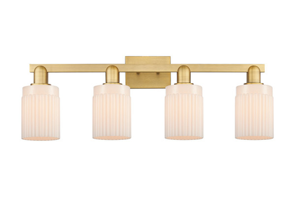 Innovations - 716-4W-BB-G341 - Four Light Bath Vanity - Arcadia - Brushed Brass