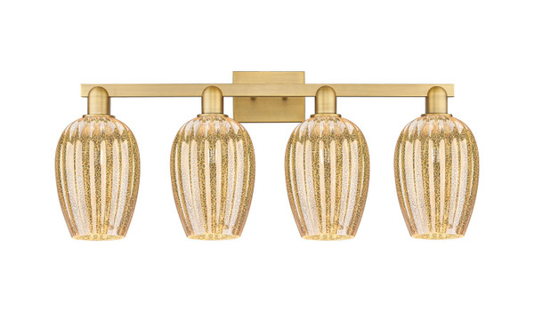 Innovations - 716-4W-BB-G457-6ME - Four Light Bath Vanity - Arcadia - Brushed Brass