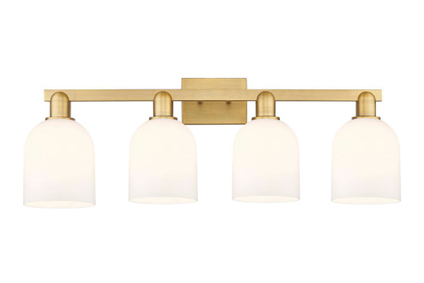 Innovations - 716-4W-BB-G558-6GWH - Four Light Bath Vanity - Arcadia - Brushed Brass