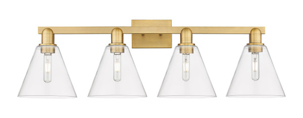 Innovations - 716-4W-BB-GBC-82 - Four Light Bath Vanity - Arcadia - Brushed Brass
