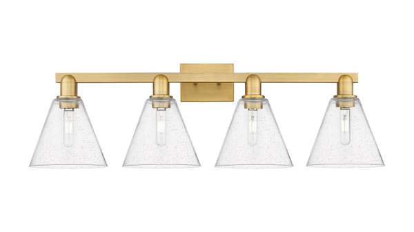 Innovations - 716-4W-BB-GBC-84 - Four Light Bath Vanity - Arcadia - Brushed Brass