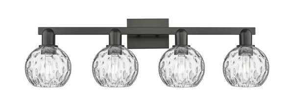 Innovations - 716-4W-BK-G1215-6 - Four Light Bath Vanity - Arcadia - Matte Black