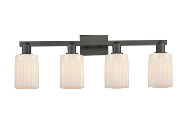Innovations - 716-4W-BK-G341 - Four Light Bath Vanity - Arcadia - Matte Black