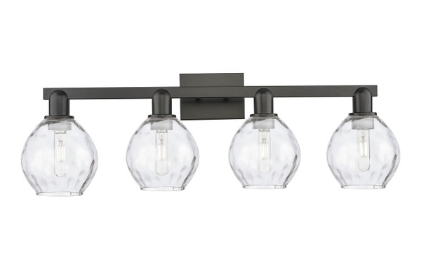 Innovations - 716-4W-BK-G362 - Four Light Bath Vanity - Arcadia - Matte Black