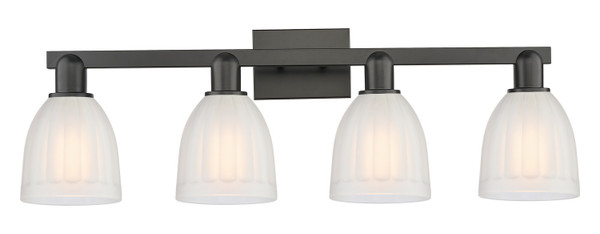 Innovations - 716-4W-BK-G441 - Four Light Bath Vanity - Arcadia - Matte Black