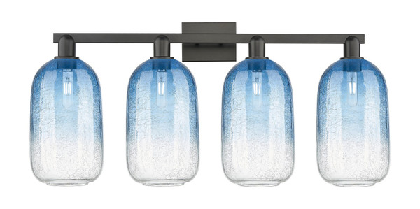 Innovations - 716-4W-BK-G482-7SB - Four Light Bath Vanity - Arcadia - Matte Black