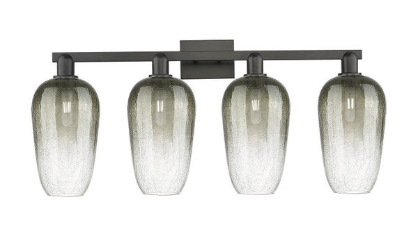 Innovations - 716-4W-BK-G484-7SL - Four Light Bath Vanity - Arcadia - Matte Black