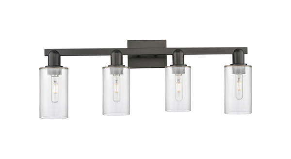 Innovations - 716-4W-BK-G802 - Four Light Bath Vanity - Arcadia - Matte Black