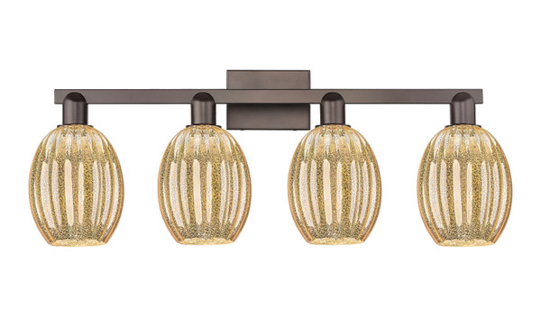 Innovations - 716-4W-OB-G459-6ME - Four Light Bath Vanity - Arcadia - Oil Rubbed Bronze