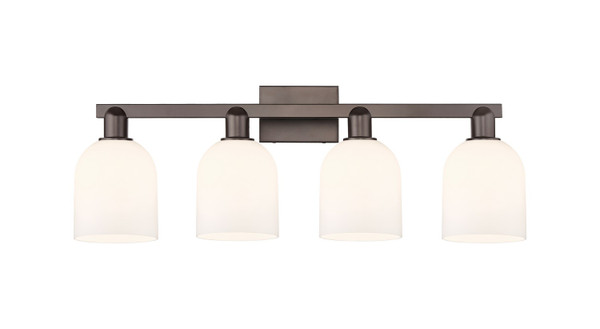 Innovations - 716-4W-OB-G558-6GWH - Four Light Bath Vanity - Arcadia - Oil Rubbed Bronze