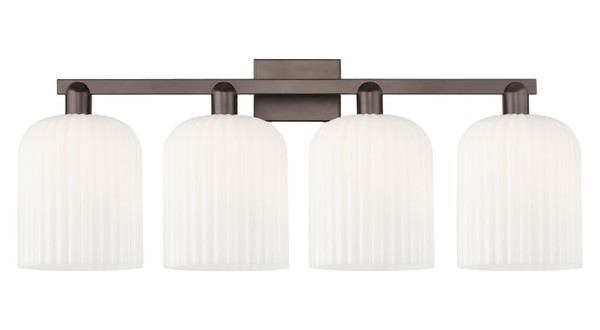 Innovations - 716-4W-OB-G559-8GWH - Four Light Bath Vanity - Arcadia - Oil Rubbed Bronze