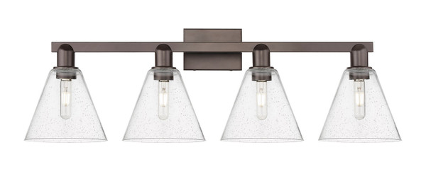 Innovations - 716-4W-OB-GBC-84 - Four Light Bath Vanity - Arcadia - Oil Rubbed Bronze