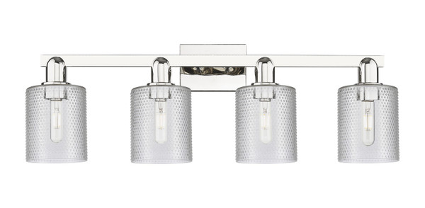 Innovations - 716-4W-PN-G112 - Four Light Bath Vanity - Arcadia - Polished Nickel
