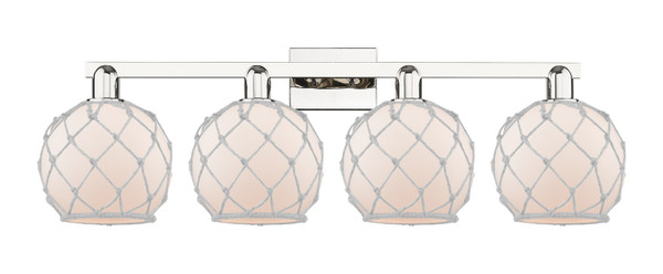 Innovations - 716-4W-PN-G121-8RW - Four Light Bath Vanity - Arcadia - Polished Nickel