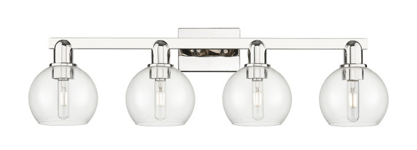 Innovations - 716-4W-PN-G122-6 - Four Light Bath Vanity - Arcadia - Polished Nickel