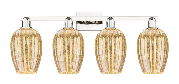 Innovations - 716-4W-PN-G457-6ME - Four Light Bath Vanity - Arcadia - Polished Nickel