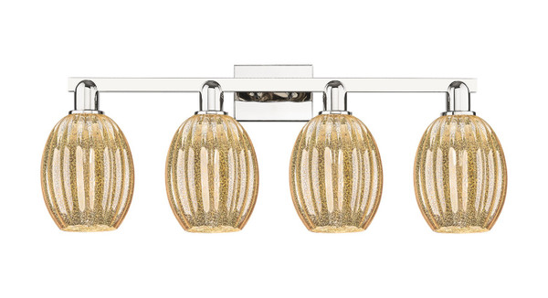 Innovations - 716-4W-PN-G459-6ME - Four Light Bath Vanity - Arcadia - Polished Nickel