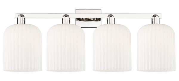 Innovations - 716-4W-PN-G559-8GWH - Four Light Bath Vanity - Arcadia - Polished Nickel