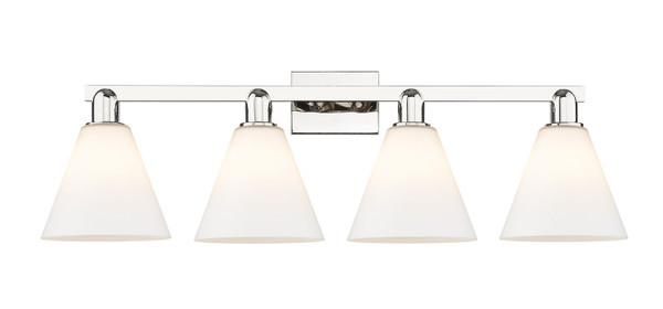 Innovations - 716-4W-PN-GBC-81 - Four Light Bath Vanity - Arcadia - Polished Nickel