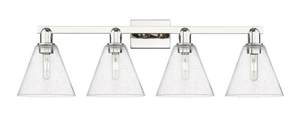 Innovations - 716-4W-PN-GBC-84 - Four Light Bath Vanity - Arcadia - Polished Nickel