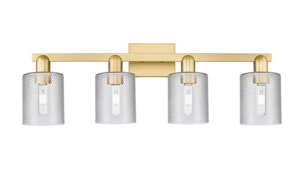 Innovations - 716-4W-SG-G112 - Four Light Bath Vanity - Arcadia - Satin Gold