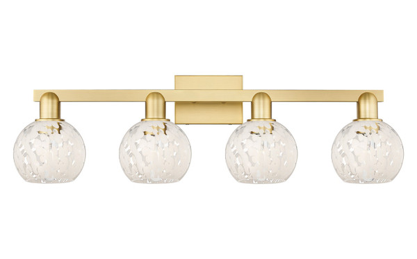 Innovations - 716-4W-SG-G1216-6WM - Four Light Bath Vanity - Arcadia - Satin Gold
