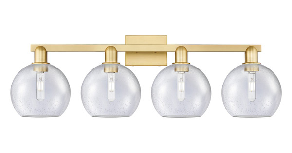 Innovations - 716-4W-SG-G124-8 - Four Light Bath Vanity - Arcadia - Satin Gold