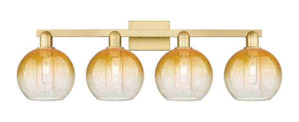 Innovations - 716-4W-SG-G483-8AM - Four Light Bath Vanity - Arcadia - Satin Gold