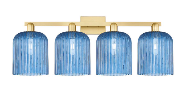 Innovations - 716-4W-SG-G559-8BL - Four Light Bath Vanity - Arcadia - Satin Gold