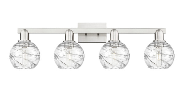 Innovations - 716-4W-SN-G1213-6CL - Four Light Bath Vanity - Arcadia - Brushed Satin Nickel