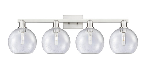 Innovations - 716-4W-SN-G124-8 - Four Light Bath Vanity - Arcadia - Brushed Satin Nickel