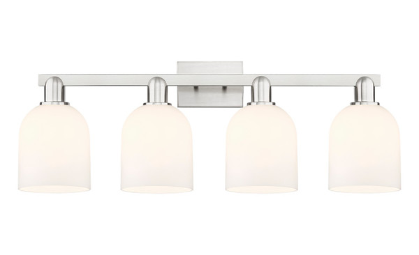 Innovations - 716-4W-SN-G558-6GWH - Four Light Bath Vanity - Arcadia - Brushed Satin Nickel