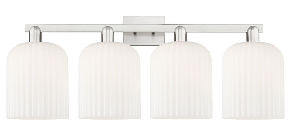 Innovations - 716-4W-SN-G559-8GWH - Four Light Bath Vanity - Arcadia - Brushed Satin Nickel