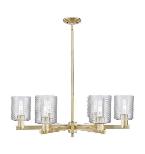 Innovations - 716-6CR-AB-G112 - Six Light Chandelier - Arcadia - Antique Brass