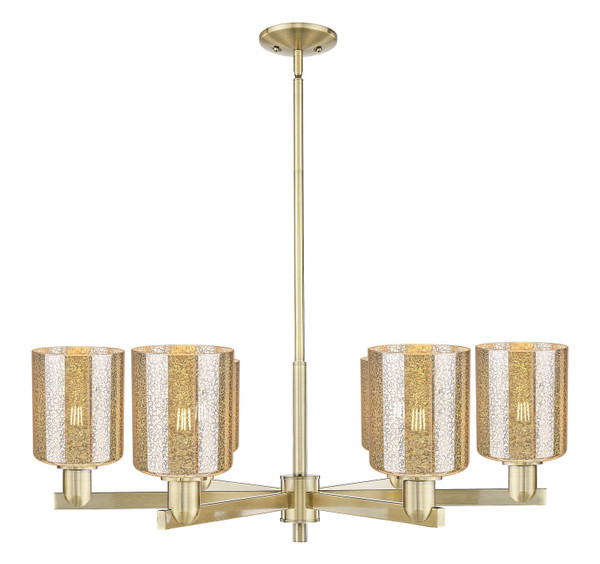 Innovations - 716-6CR-AB-G116 - Six Light Chandelier - Arcadia - Antique Brass