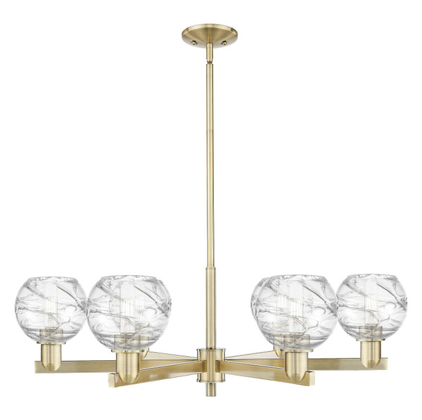 Innovations - 716-6CR-AB-G1213-6CL - Six Light Chandelier - Arcadia - Antique Brass