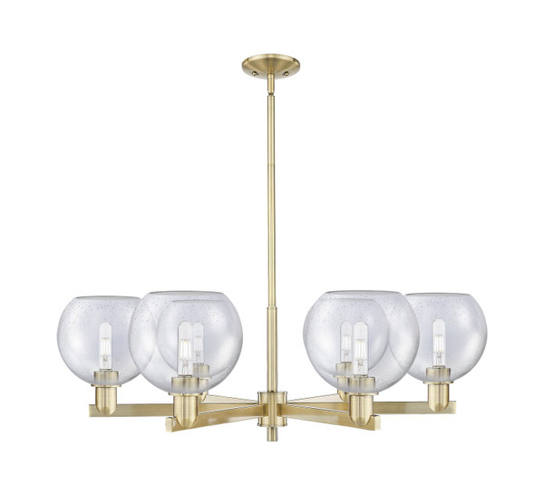 Innovations - 716-6CR-AB-G124-8 - Six Light Chandelier - Arcadia - Antique Brass