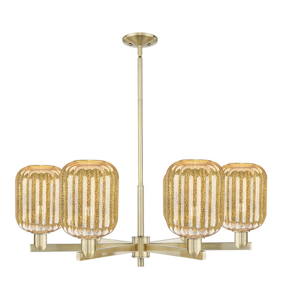 Innovations - 716-6CR-AB-G460-7ME - Six Light Chandelier - Arcadia - Antique Brass