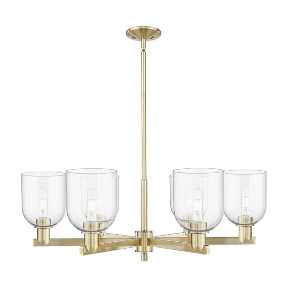 Innovations - 716-6CR-AB-G558-6CL - Six Light Chandelier - Arcadia - Antique Brass