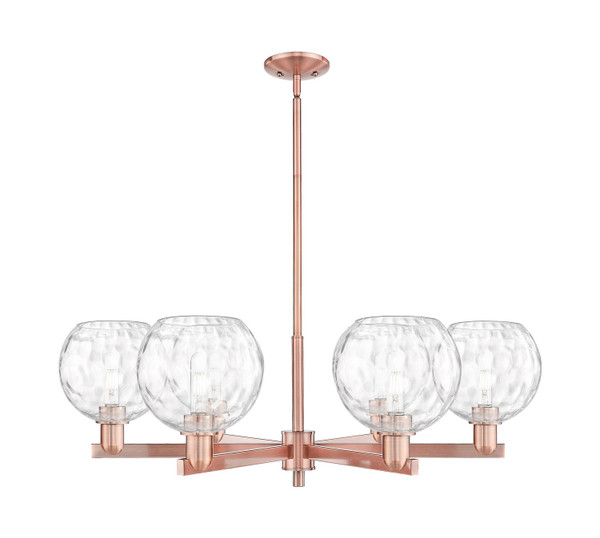 Innovations - 716-6CR-AC-G1215-8 - Six Light Chandelier - Arcadia - Antique Copper