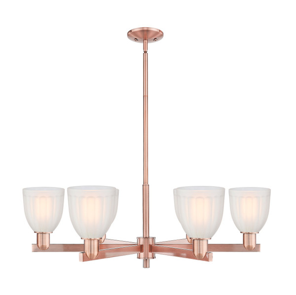 Innovations - 716-6CR-AC-G441 - Six Light Chandelier - Arcadia - Antique Copper