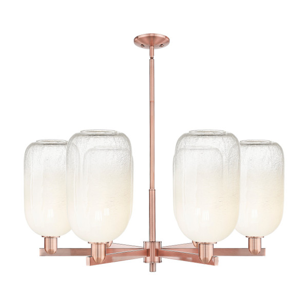 Innovations - 716-6CR-AC-G482-7OP - Six Light Chandelier - Arcadia - Antique Copper