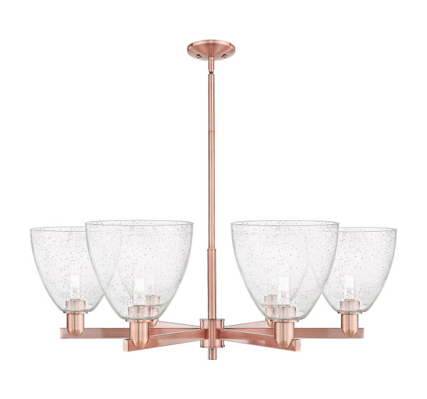 Innovations - 716-6CR-AC-GBD-94 - Six Light Chandelier - Arcadia - Antique Copper