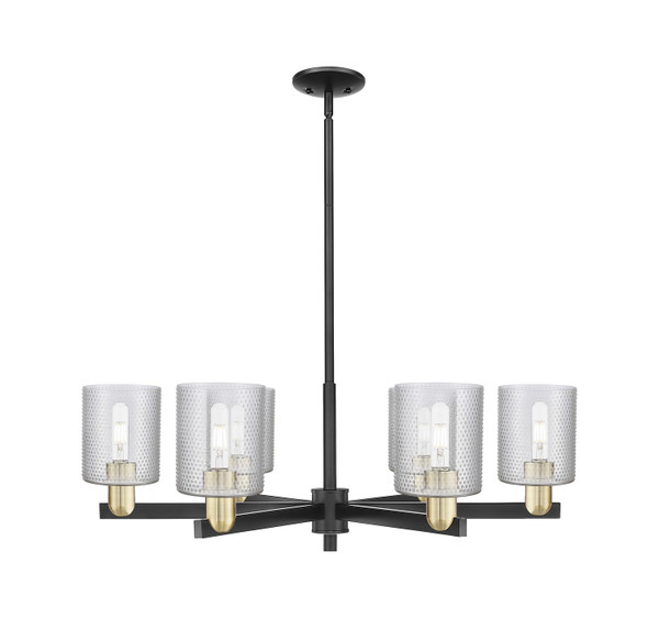 Innovations - 716-6CR-BAB-G112 - Six Light Chandelier - Arcadia - Black Antique Brass