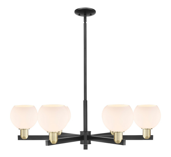 Innovations - 716-6CR-BAB-G121-6 - Six Light Chandelier - Arcadia - Black Antique Brass